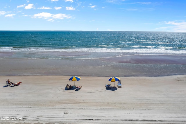 property view of water with a view of the beach