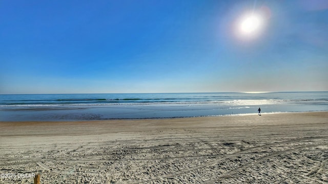 water view with a view of the beach