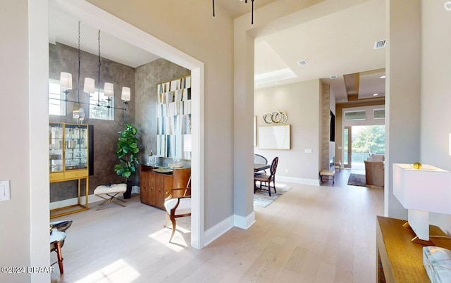 hallway featuring hardwood / wood-style floors