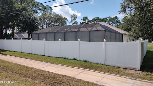 exterior space featuring a yard