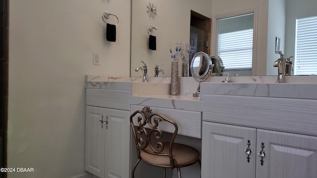 bathroom featuring vanity