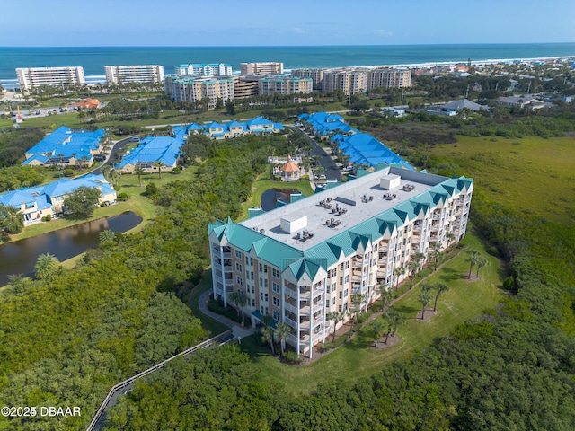 4672 Riverwalk Village Ct Unit 8203, Ponce Inlet, FL 32127 - birds eye view of property with a water view