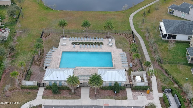 birds eye view of property