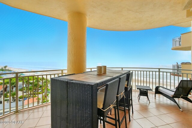 2515 S Atlantic Ave Unit 502, Daytona Beach, FL 32118 - balcony with a water view