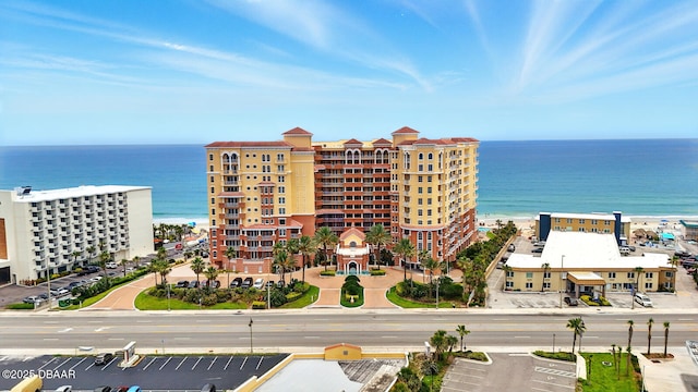 2515 S Atlantic Ave Unit 502, Daytona Beach, FL 32118 - drone / aerial view of a nearby body of water and apartment complex / building