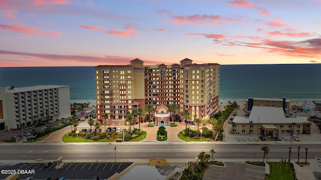 2515 S Atlantic Ave Unit 502, Daytona Beach, FL 32118 - property at dusk featuring a water view