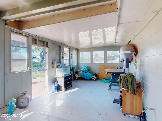 view of sunroom