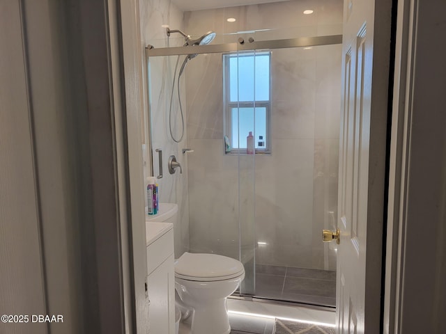 1956 Linda Ave, Ormond Beach, FL 32174 - full bath featuring toilet, a stall shower, and vanity