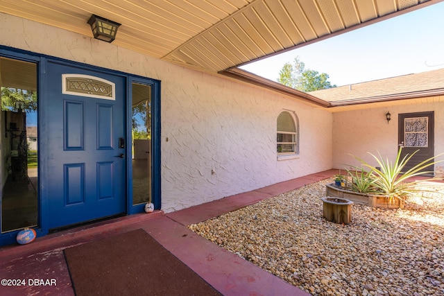 1870 S Air Park Rd, Edgewater, FL 32141 - entrance to property featuring stucco siding