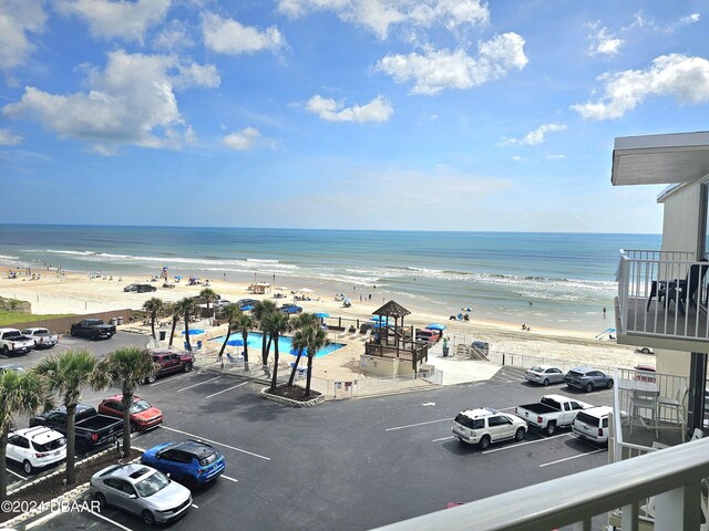 1233 S Atlantic Ave Unit 5270, Daytona Beach, FL 32118 - property view of water featuring a beach view