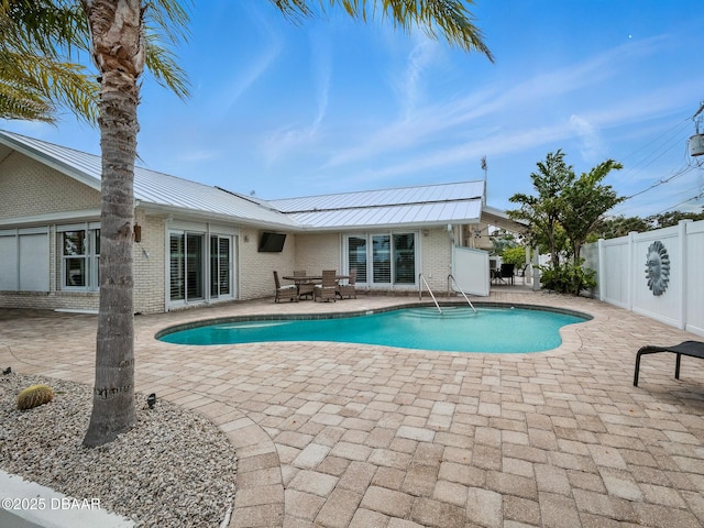 1601 S Riverside Dr, Edgewater, FL 32132 - view of pool with a fenced backyard and a patio area