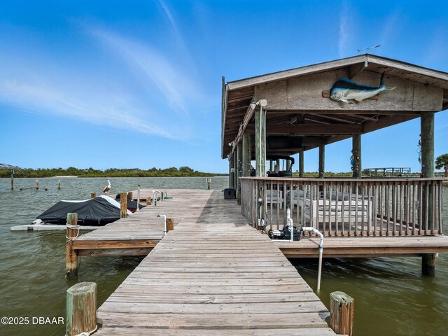1601 S Riverside Dr, Edgewater, FL 32132 - dock with a water view