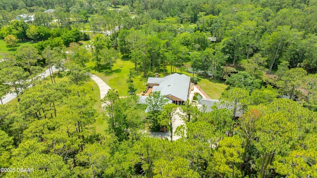 11 Winchester Rd, Ormond Beach, FL 32174 - aerial view of property and surrounding area with a heavily wooded area