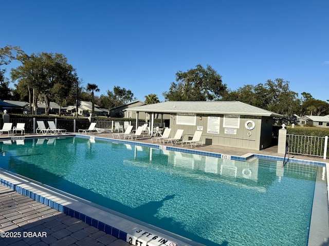 view of pool with a patio area