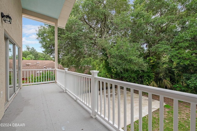 view of balcony