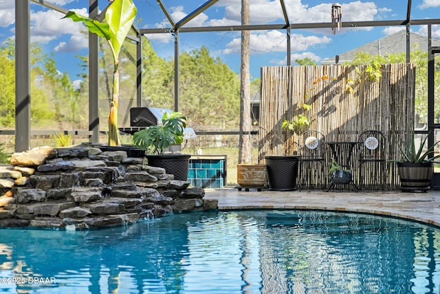 19343 Moorgate St, Orlando, FL 32833 - outdoor pool featuring a lanai and a patio area