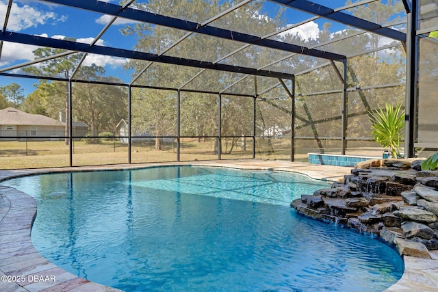 19343 Moorgate St, Orlando, FL 32833 - outdoor pool with a lanai