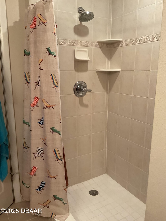 full bath featuring a shower stall