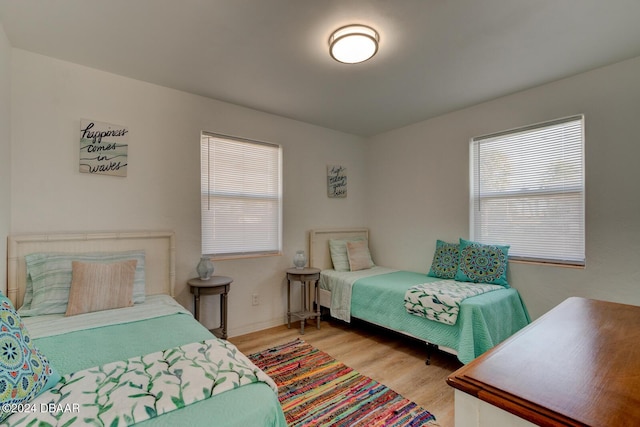 bedroom featuring hardwood / wood-style flooring