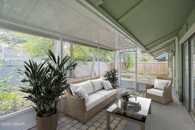 view of sunroom / solarium