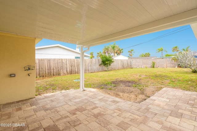 view of patio / terrace featuring a fenced backyard