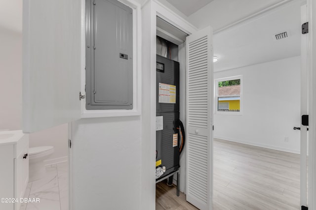 utility room featuring electric panel