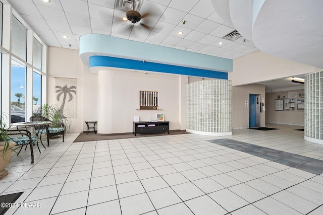 800 N Atlantic Ave Unit 523, Daytona Beach, FL 32118 - common area with recessed lighting and a high ceiling