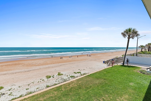 water view with a view of the beach