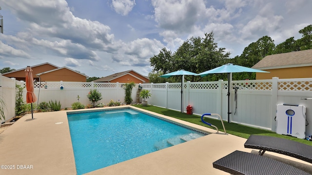 3368 Marsili Ave, New Smyrna Beach, FL 32168 - view of swimming pool with a patio and a fenced backyard