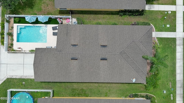 3368 Marsili Ave, New Smyrna Beach, FL 32168 - aerial view of property and surrounding area with a pool area