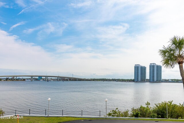 935 N Halifax Ave Unit 907, Daytona Beach, FL 32118 - water view with a notable bridge