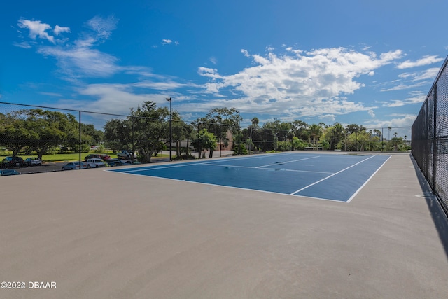 view of tennis court