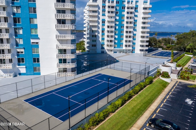 view of tennis court