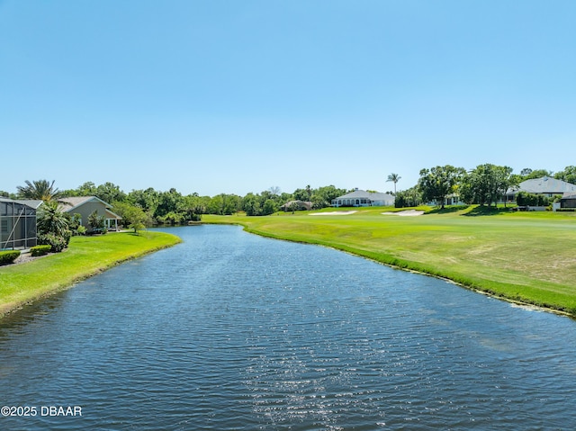 203 Prestwick Dr, New Smyrna Beach, FL 32168 - water view featuring a golf course