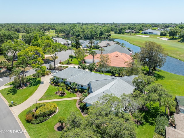 203 Prestwick Dr, New Smyrna Beach, FL 32168 - aerial perspective of suburban area featuring a nearby body of water and a golf club