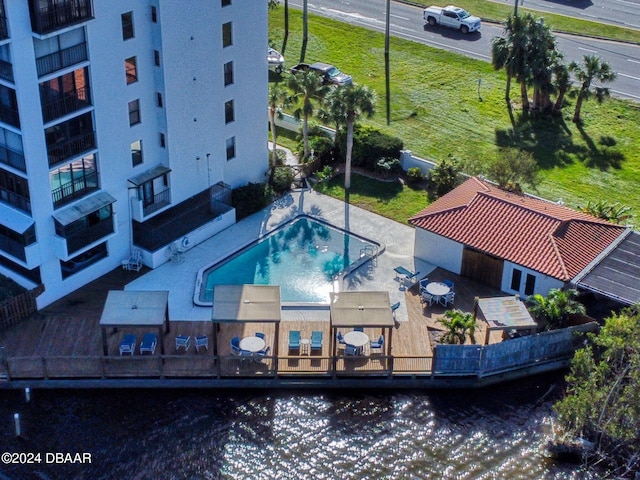 birds eye view of property