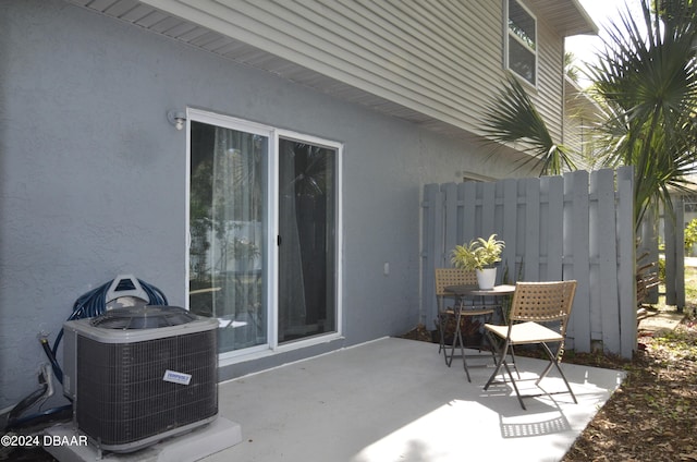 view of patio / terrace featuring cooling unit