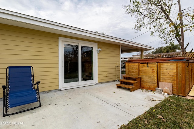 rear view of house with a patio