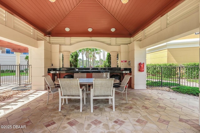 20 Porto Mar Unit 302, Palm Coast, FL 32137 - view of patio / terrace with outdoor dining area