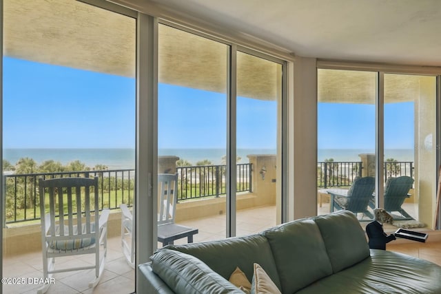 20 Porto Mar Unit 302, Palm Coast, FL 32137 - sunroom / solarium with a water view