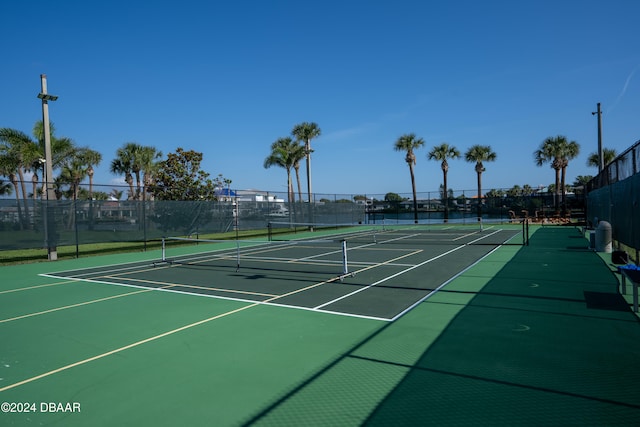 view of tennis court