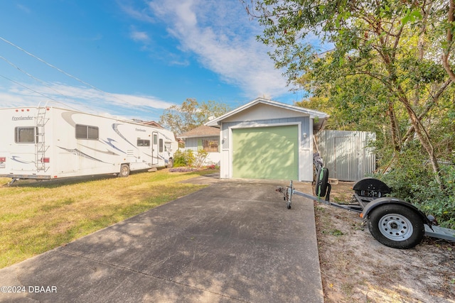 exterior space featuring a yard