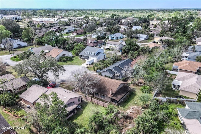 bird's eye view featuring a residential view