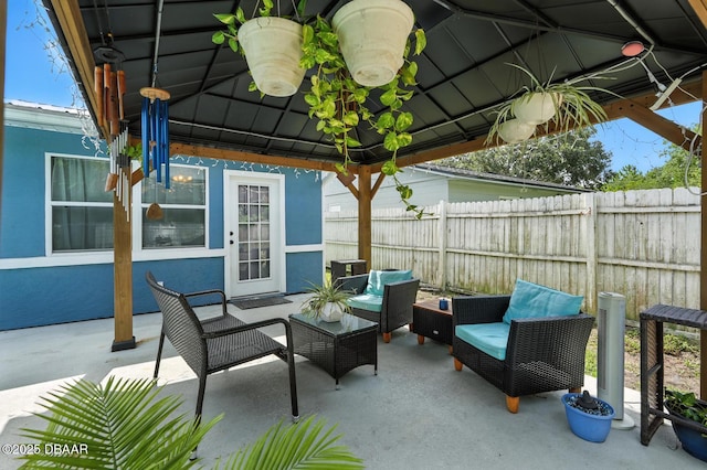 1720 Hope Dr, Ormond Beach, FL 32174 - view of patio / terrace with a gazebo and outdoor lounge area
