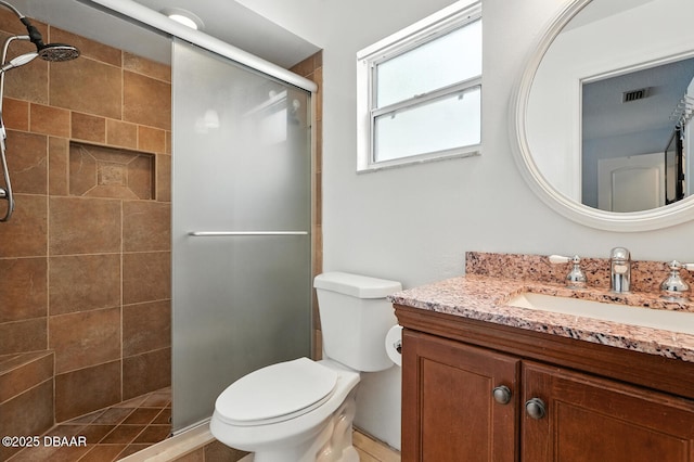 1720 Hope Dr, Ormond Beach, FL 32174 - bathroom with vanity and a shower stall