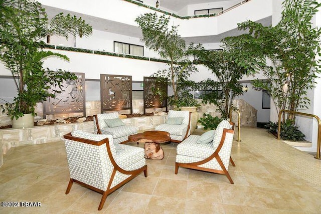 2425 S Atlantic Ave Unit 1403, Daytona Beach, FL 32118 - view of patio / terrace featuring an outdoor living space