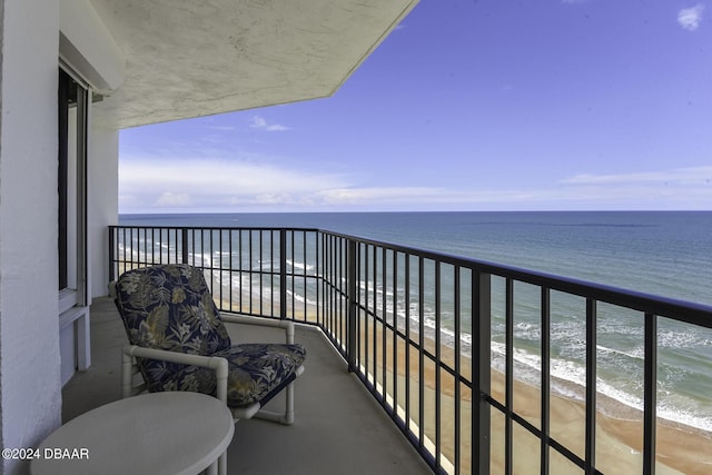 2425 S Atlantic Ave Unit 1403, Daytona Beach, FL 32118 - balcony featuring view of water and beach