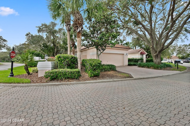 view of home's exterior with a garage