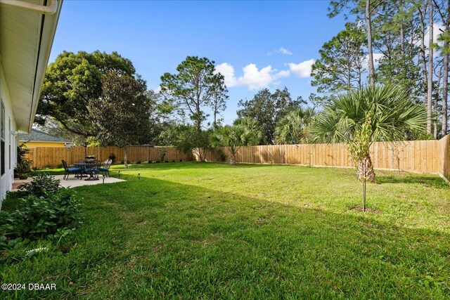 view of yard featuring a patio