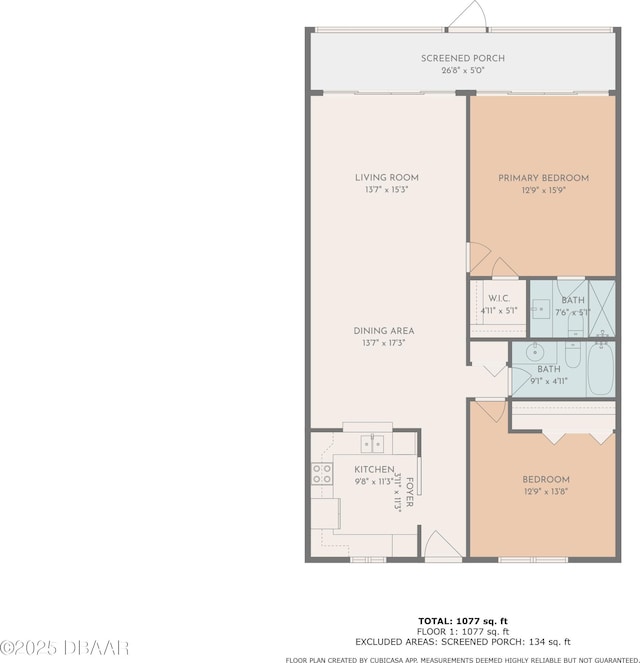 944 S Peninsula Dr Unit 104, Daytona Beach, FL 32118 - room layout